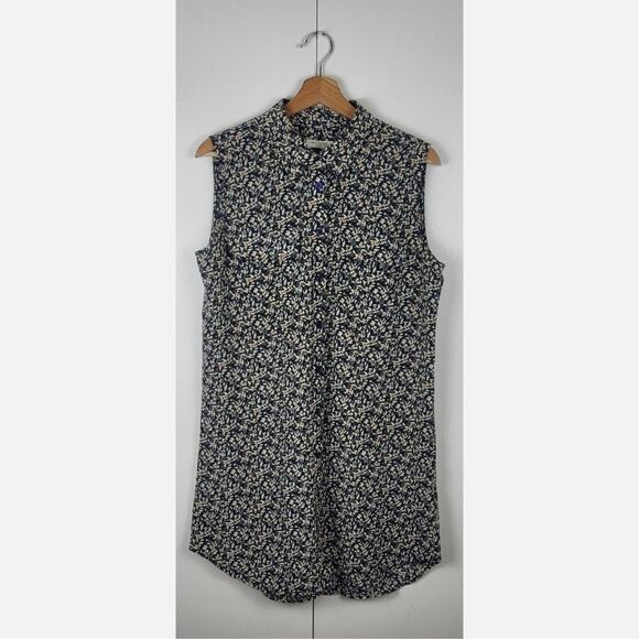 Equipment Dresses & Skirts - Equipment Femme Floral Silk Sleeveless Slim Signature Shift Shirt Dress | Size M